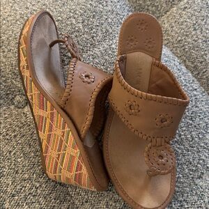 Jack Roger wedge sandals with multicolor wedge size 81/2